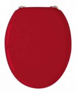 abattant wc rouge